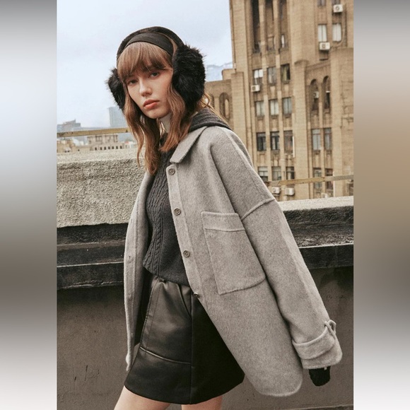 Petite Studio Newton Oversized Wool Jacket - Picture 4 of 8